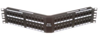 DPA486X88TGY - Panduit Cat 6A Angled Punchdown Patch Panel, 48 Port, 2 RU