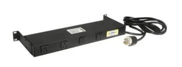 MCCPSS19 - Hubbell  Cabinet Components, Power Strip, 19" Rack Mount, 10 Rear Outlets, NEMA 5-15R Plug, 15A/120V