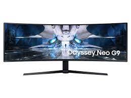 Samsung Odyssey Neo G9 S49AG952NN - G95NA Series - monitor QLED - curvado - 49" (48.7" visible) - 5120 x 1440 Dual Quad HD @ 240 Hz - VA - 2000 cd/m² - 1000000:1 - HDR10+ - 1 ms - 2xHDMI, DisplayPort - negro