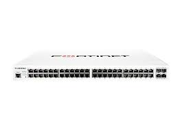 Fortinet FortiSwitch 148E-POE - Conmutador - Gestionado - 48 x 10/100/1000 (24 PoE+) + 4 x Gigabit SFP - montaje en rack - PoE+ (370 W)