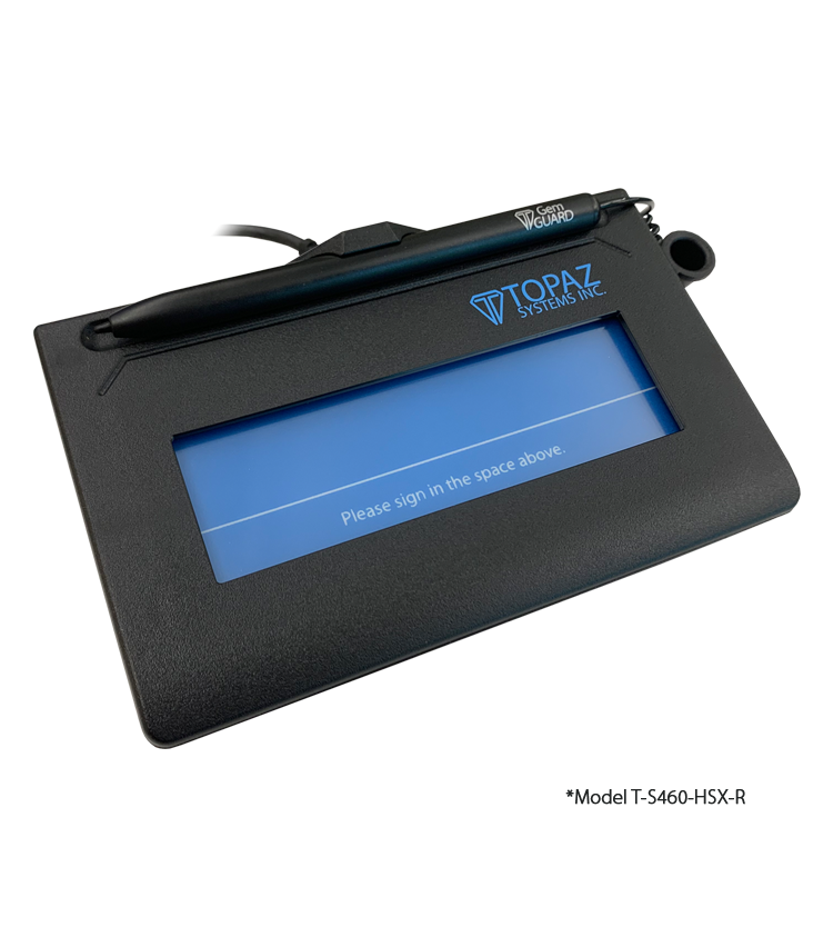 Topaz T-S460 - Pad biométrica para firmas electrónicas USB (no retroiluminada)