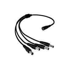 DCF8M-Splitter DC, 1 hembra (jacks) a 8 machos (plug).