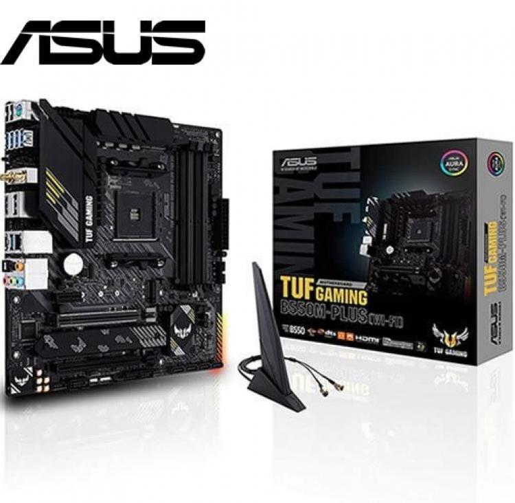 ASUS - TUF GAMING B550M-PLUS WIFI II - Motherboard - Socket AM4 - DDR4/PCIe 4.0