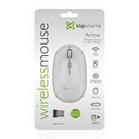 Klip Xtreme - Mouse - 2.4 GHz - Wireless - Classic white - 4 buttons 1600dpi