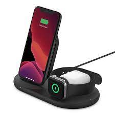 Belkin 3-in-1 - Base de carga inalámbrica - negro