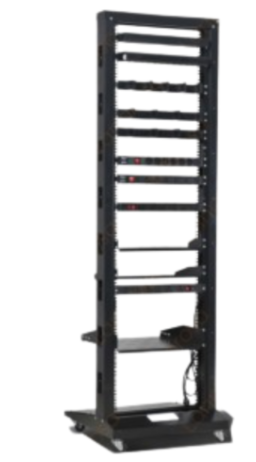 LTK-OR242U - LANTEK Rack Abierto 2 postes REFORZADO 42u de piso. incluye Rodines + tornillos