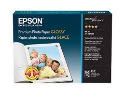 Epson - De alto brillo - con revestimiento de resina - 10,4 mm - blanco brillante - 102 x 152 mm - 252 g/m² - 68 libras - 100 hoja(s) papel fotográfico brillante - para Expression ET-3600; Expression Premium XP-830; WorkForce ET-16500, WF-2930