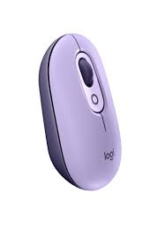 Logitech - Mouse - Wireless - Purple - With Emoji Cosmos Lavender