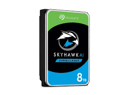 Seagate SkyHawk AI ST8000VE000 - Disco duro - 8 TB - interno - 3.5" - SATA 6Gb/s - 7200 rpm - búfer: 256 MB