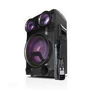 Klip Xtreme KLS-662 - Speaker system - Black - 8inch - Portable - Wls Mic