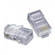LTK-C6T-Conectores macho RJ45 50 microns Plug Terminal CAT5/CAT6