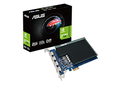 ASUS GT730-4H-SL-2GD5 - Tarjeta gráfica - GF GT 730 - 2 GB GDDR5 - PCIe 2.0 - 4 x HDMI - sin ventilador