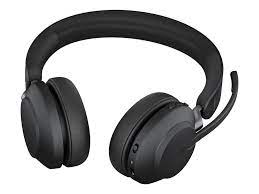 Jabra Evolve2 Buds MS - Auriculares inalámbricos con micro - en oreja - Bluetooth - cancelación de sonido activo - USB-A a través de adaptador Bluetooth - aislamiento de ruido - negro - Certificado para Equipos de Microsoft