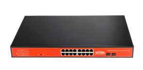 WI-PS318GF - Wi-Tek Switch de 16 puertos PoE 10/100/1000 + 2 ptos GB para Up-Link 350w.