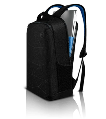 Mochila esencial Dell 15,Diseñada con impresiones reflectantes en el panel frontal, la mochila Dell Essential 15 (ES1520P) se destaca en condiciones de poca luz cuando recibe luz directa, lo que lo hace más visible.
