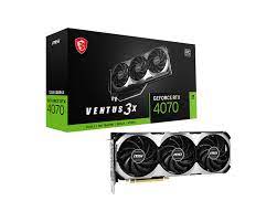MSI - GeForce RTX 4070 VENTUS 3X 12G OC - PCI Express 4.0 - NVIDIA - GeForce  RTX 4070 - GDDR6X SDRAM - HDMI / DisplayPort