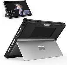 B077D3LPVD-MoKo Funda compatible con Microsoft Surface Pro 7 Plus/Pro7/Pro 6/Pro 5/Pro 2017/Pro 4/Pro LTE, funda protectora resistente todo en uno con soporte para bolígrafo, correa de mano, compatible con teclado, color negro