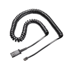 26716-01 - Cable de auriculares 26716-01 para conectar el conector modular RJ9 de los teléfonos Cisco y compatible con auriculares de desconexión rápida de la serie H...