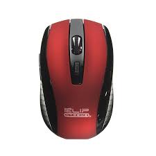 Klip Xtreme - Mouse - Wireless - 2.4 GHz - Red - Nano - 6-button Opt