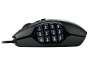 Logitech Gaming Mouse G600 MMO - Ratón - diestro - laser - 20 botones - cableado - USB - negro