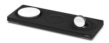 Belkin BOOST CHARGE PRO 3-in-1 - Base de carga inalámbrica - Fast Charge - negro - para Apple AirPods; AirPods Pro; iPhone 12, 13; Watch, Apple AirPods, Apple AirPods Pro, Apple Watch Series 1, Apple Watch Series 2, Apple Watch Series 3