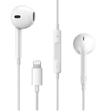Apple EarPods - Earphones with mic - ear-bud - wired - for iPhone 7 Plus - EarPods with Lightn