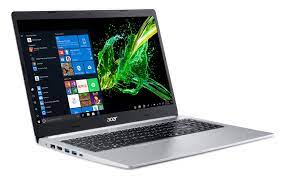 Acer Aspire 5 A515-54 - Diseño de visagra en 180 grados - Intel Core i3 10110U / 2.1 GHz - Win 10 Home Single Language 64 bits - UHD Graphics - 8 GB RAM - 256 GB SSD NVMe - 15.6" 1920 x 1080 (Full HD) - Wi-Fi 6 - plata pura - kbd: español
