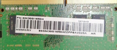 8SM30G16504- MEMORIA DDR4 Factor de forma :SODIMM Velocidad:2400MHz