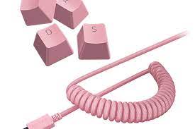 Razer - Set copertura teclado - rosa cuarzo - con cable trenzado