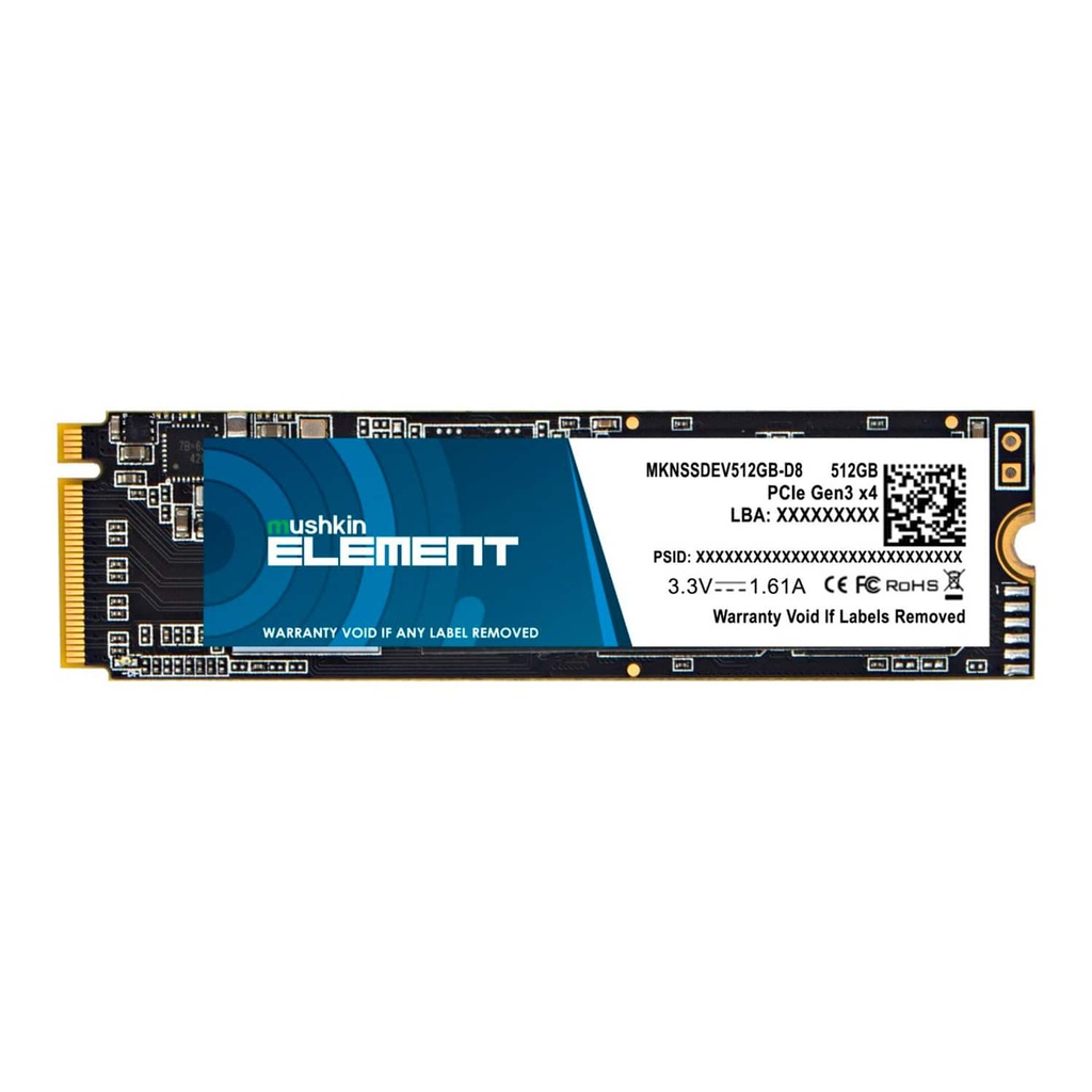 MKNSSDEV512GB-D-DD 512GB MUSHKIN M.2 PCIe SSD NVMe 1.3 2280