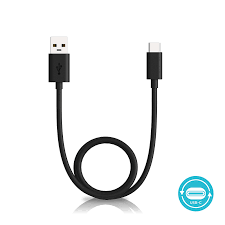 Motorola - Charge/Sync cable - USB A to USB C 1m black