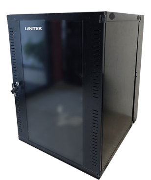 LTK-12-ABA- LANTEK Gabinete de pared 12U-DA ABATIBLE -Puerta de vidrio Modular 600*540*600 Cap 30KGS