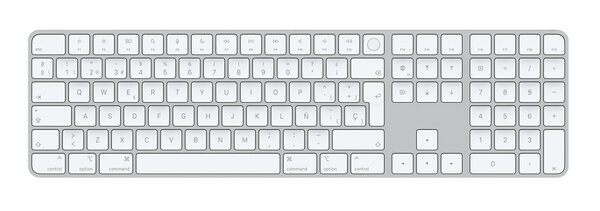 Apple Magic Keyboard with Touch ID and Numeric Keypad - Teclado - Bluetooth, USB-C - QWERTY - español