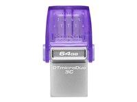 Kingston - USB flash drive - USB 3.2 Gen 1 - NEON Purple