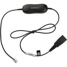 Jabra GN1216 - Cable para auriculares - Desconexión rápida enchufe a RJ-9 macho - 80 cm - para Avaya one-X Deskphone Edition 96XX; Jabra GN 2000, GN2000; BIZ 2400, 2400 3in1, GN2000