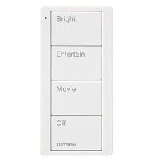 PJ2-4B-GWH-P01 - 4-button keypad with Bright,Entertain, Movie, and Off scenes