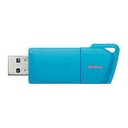 Kingston - USB flash drive - USB 3.2 Gen 1 - NEON Aqua Blue