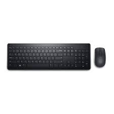 Dell KM3322W - Juego de teclado y ratón - inalámbrico - 2.4 GHz - negro