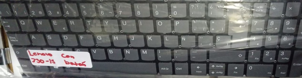 Lenovo teclado 230-I5-Generico con botón repuesto.