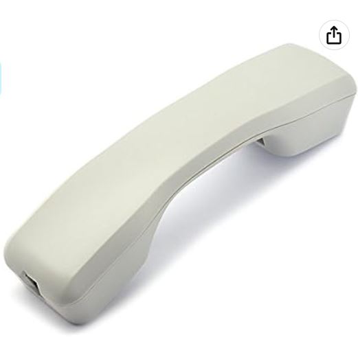 Auricular de repuesto KX-T7700-The VoIP Lounge - Auricular de repuesto con cable rizado para Panasonic KX-T7700 Series Phone KX-T7720 KX-T7730 KX-T7731 KX-T7736