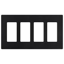 SCAMN Lutron #4 4GANG PLATE MIDNIGHT