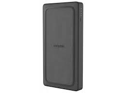 mophie powerstation wireless XL - Cargador inalámbrico - 10000 mAh - 18 vatios - PD - 2 conectores de salida (USB, 24 pin USB-C) - negro