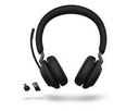 Jabra Evolve2 65 MS Stereo - Auricular - en oreja - Bluetooth - inalámbrico - USB-C - aislamiento de ruido - negro - Certificado para Equipos de Microsoft