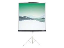 Klip Xtreme KPS-104 - Pantalla de proyección con trípode - 120" (305 cm) - 4:3 - Blanco mate - blanco