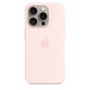 Apple - Carcasa trasera para teléfono móvil - compatibilidad con MagSafe - silicona - rosa claro - para iPhone 15 Pro