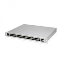 Ubiquiti UniFi Switch USW-Enterprise-48-PoE - Conmutador - L3 - Gestionado - 48 x 100/1000/2.5G (PoE+) + 4 x 1 Gigabit / 10 Gigabit SFP+ (enlace ascendente) - montaje en rack - PoE+ (720 W)