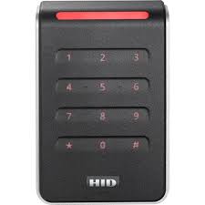 HID Signo 40K - Terminal de control de acceso con teclado numérico - cableado - Wiegand - negro con plata elegante