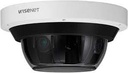 Hanwha Techwin WiseNet P PNM-9085RQZ1 - Cámara de vigilancia de red - PTZ - cúpula - resistente al polvo/agua/golpes/corrosión - color (Día y noche) - 5 MP - 2560 x 1920 - iris automático - motorizado - audio - GbE - MJPEG, H.264, H.265 - High PoE