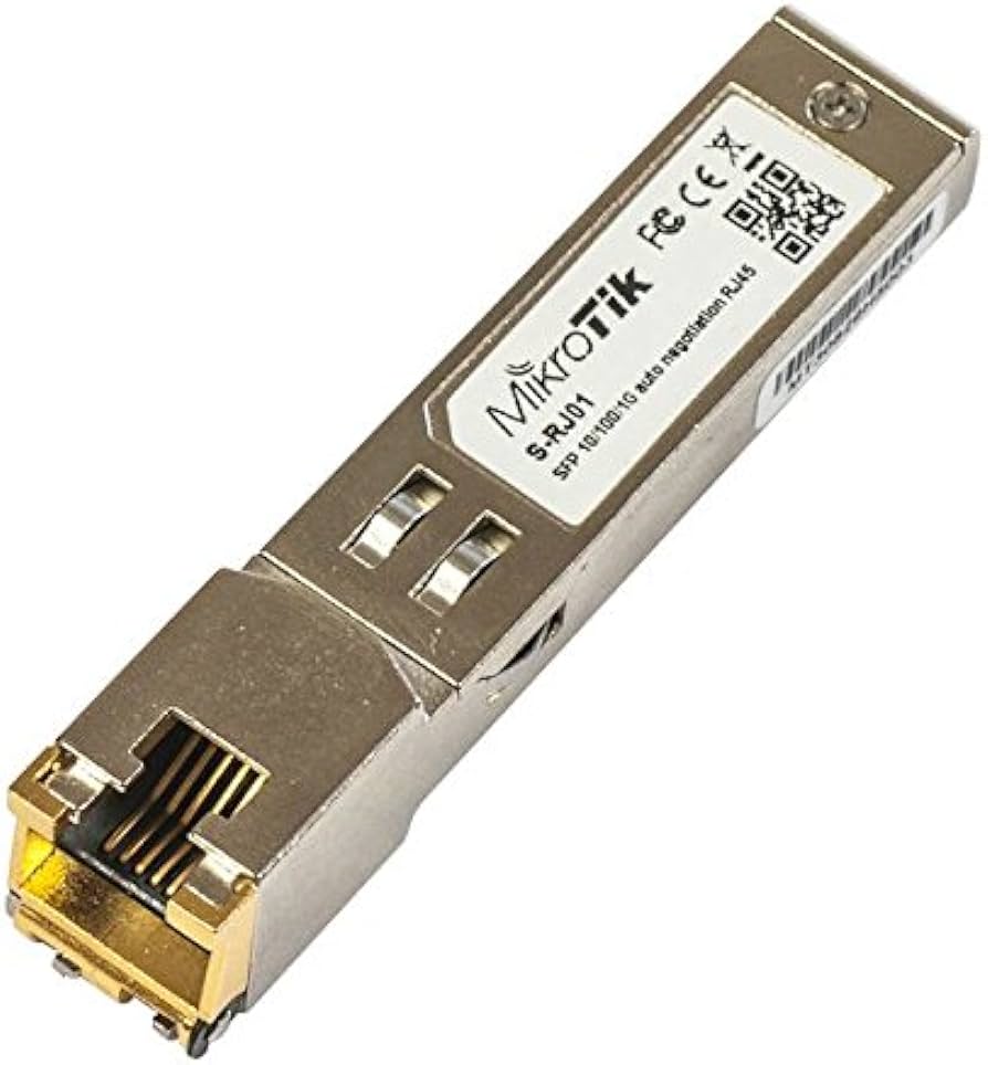 MikroTik S-RJ01 - Módulo de transceptor SFP (mini-GBIC) - GigE - 10Base-T, 100Base-TX, 1000Base-T - SFP (mini-GBIC) / RJ-45