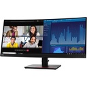 Lenovo ThinkVision P34w-20 - Monitor LED - curvado - 34" (34.14" visible) - 3440 x 1440 UWQHD - IPS - 300 cd/m² - 1000:1 - 4 ms - 2xHDMI, DisplayPort, USB-C - negro azabache - con Cámara web con monitor ThinkVision MC 50